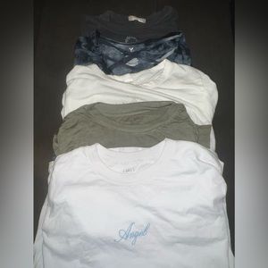 FIVE COMFY TEES BRANDS: AMERICAN EAGLE, JOHN GALT, PRETTY REBEL, ALTARD STATE